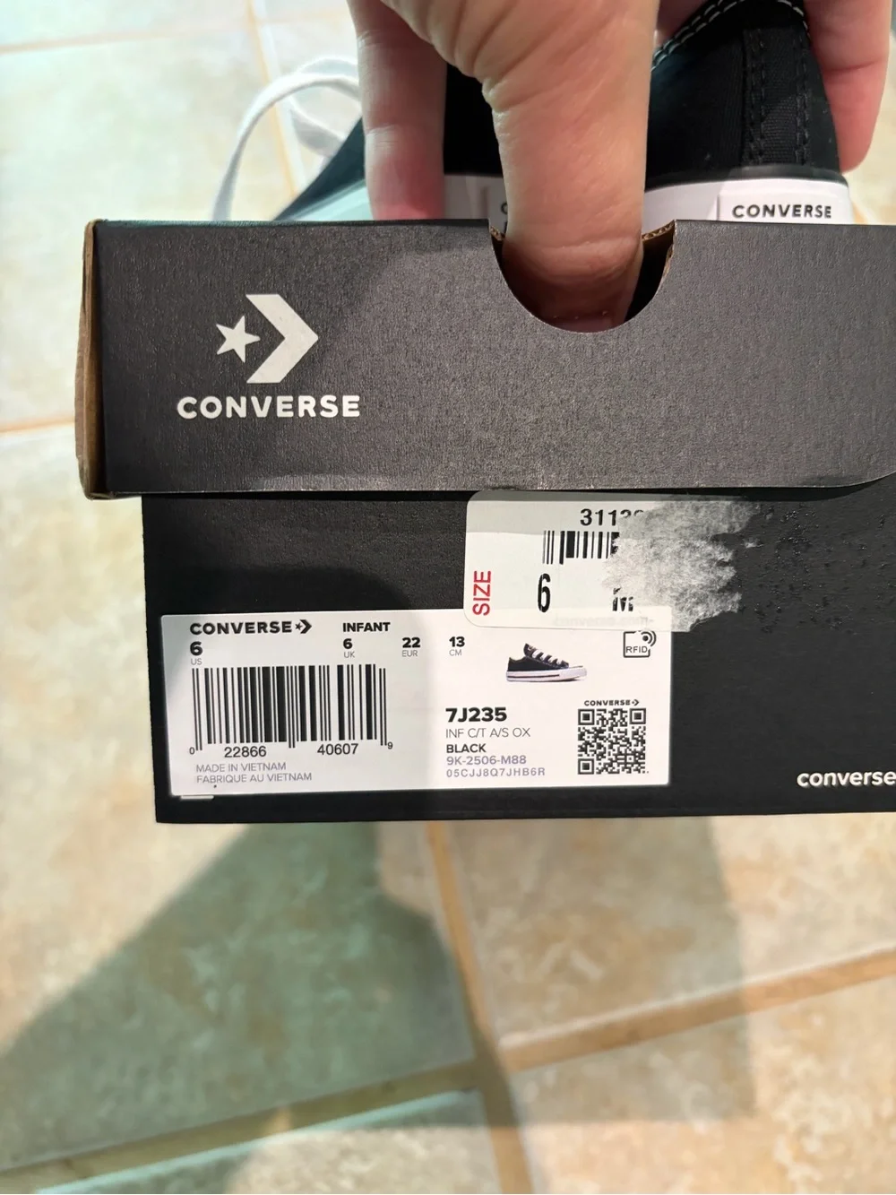 Converse Kids Black and White Low-Top Canvas Sneakers